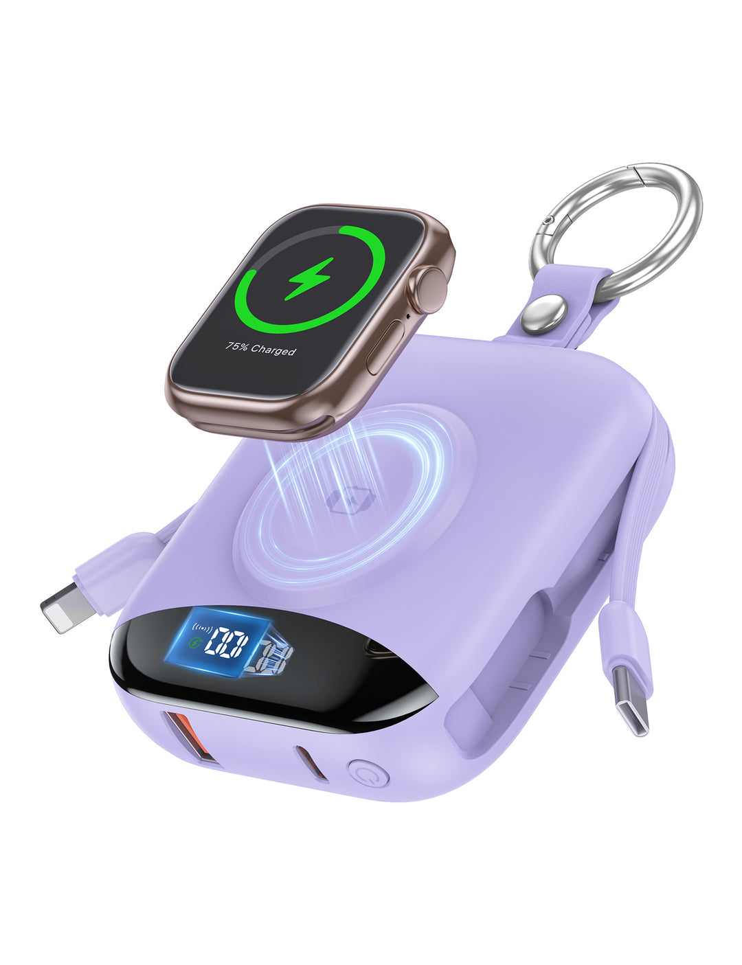 Portable Wireless Power Bank with Integrated LED Display Stornfield