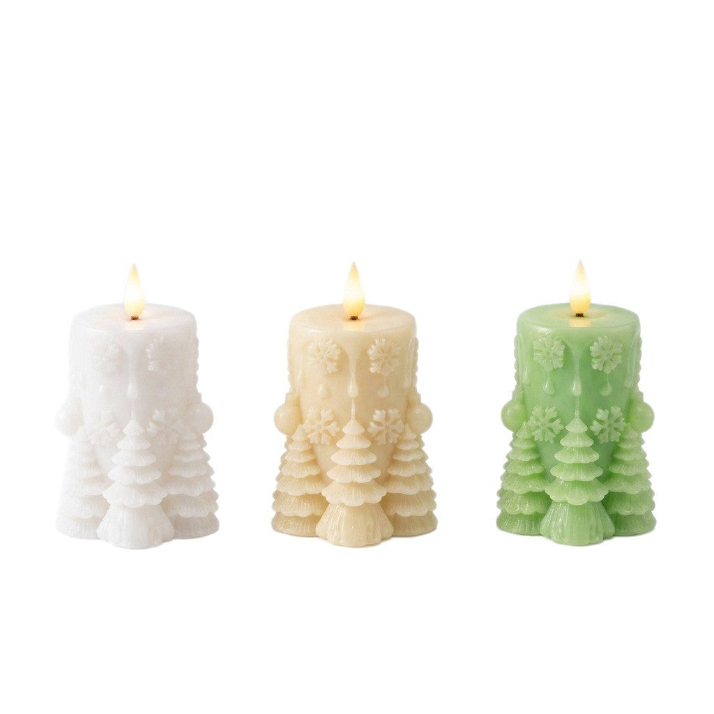 Winter Decorative Candle