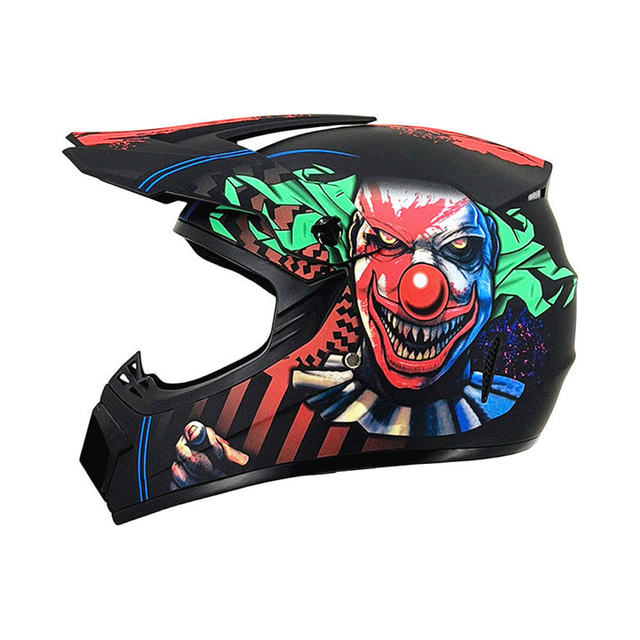 full-face motocross helmet with extended visor and reinforced chin guard Stornfield
