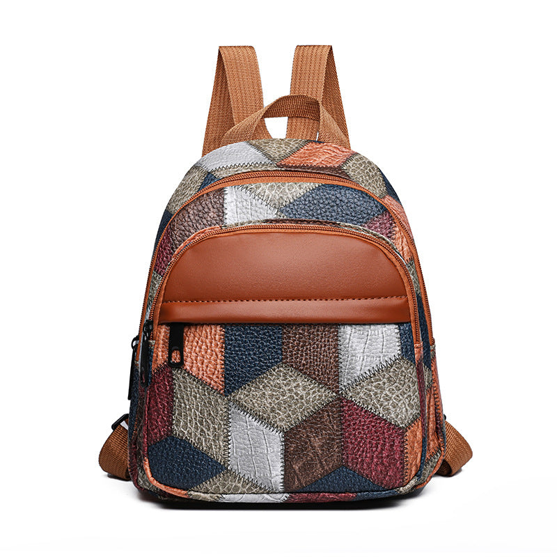Geometric Patterned Fashion Backpack Stornfield
