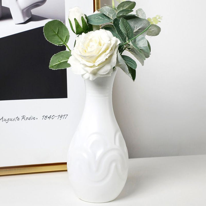 Textured Geometric Decorative Vase Stornfeild