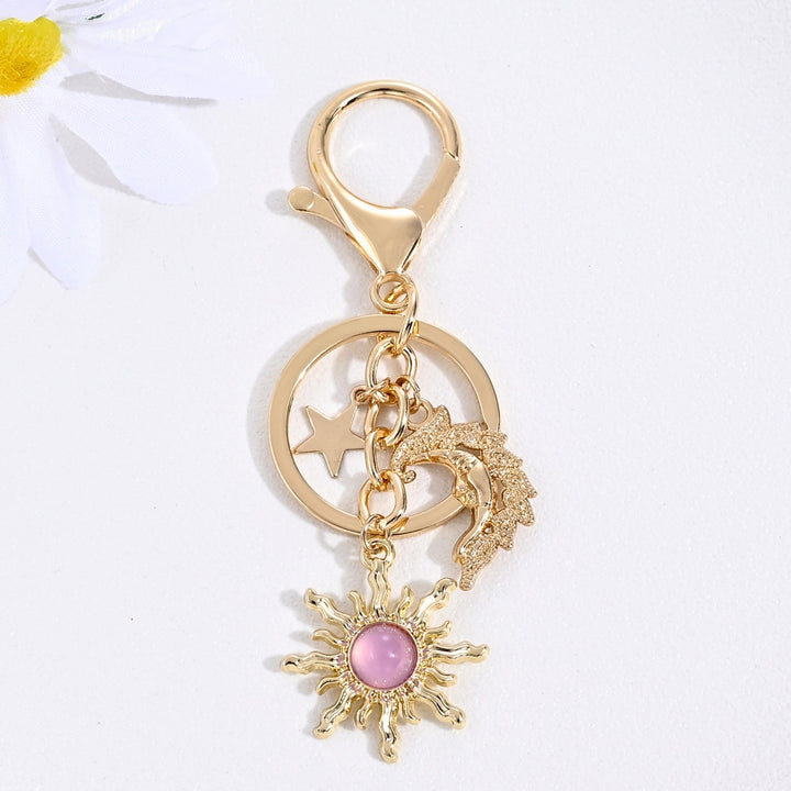 Keychain with Sparkling Sun Motif Stornfield