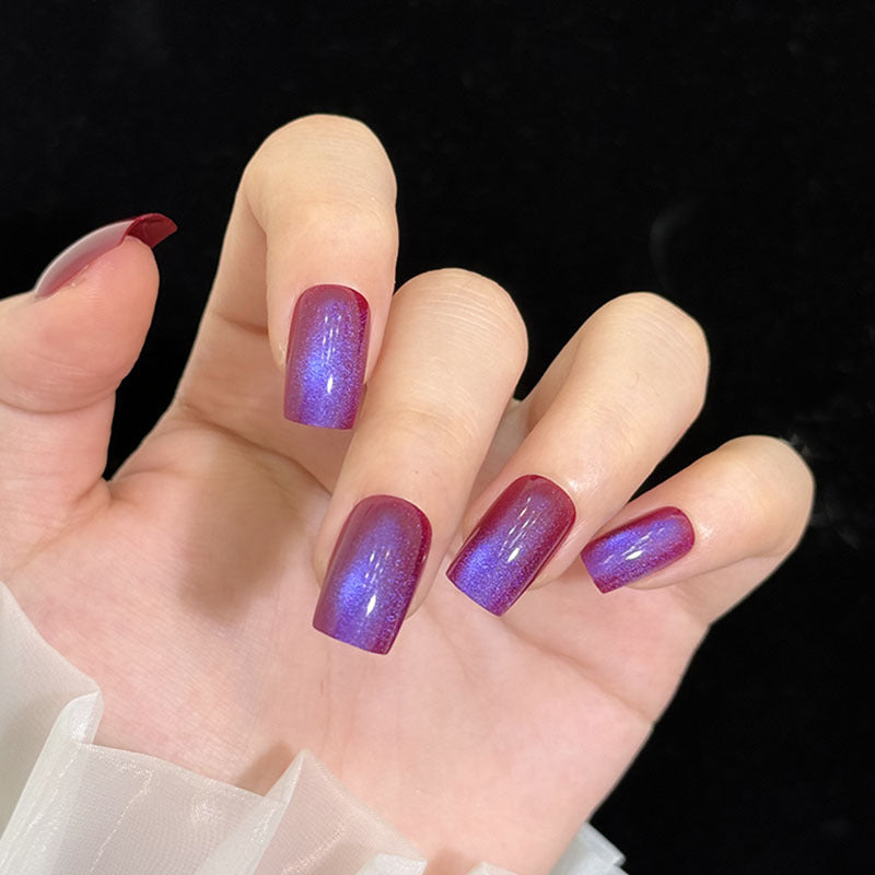 Ombre Glossy Nail Art