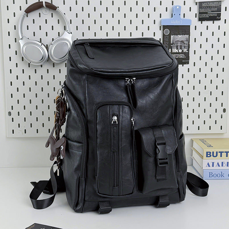 Multi-Functional Leather Backpack Stornfield