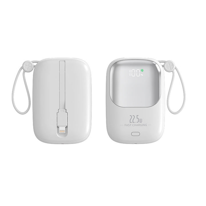 Portable Power Bank with Digital Charging Display and Integrated Charging Cable Stornfield
