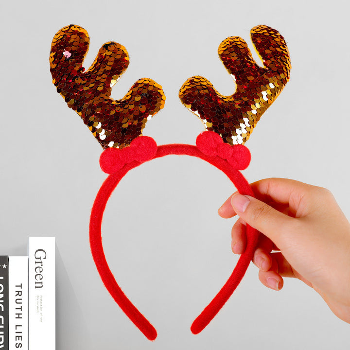 Festive Reindeer Antler Headband