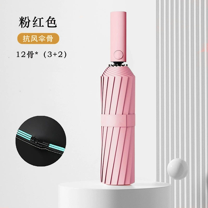 Women's Compact Umbrella with Improved Stability Stornfield