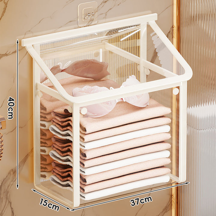 Wall-Mounted Clear Front-Lift Storage Box