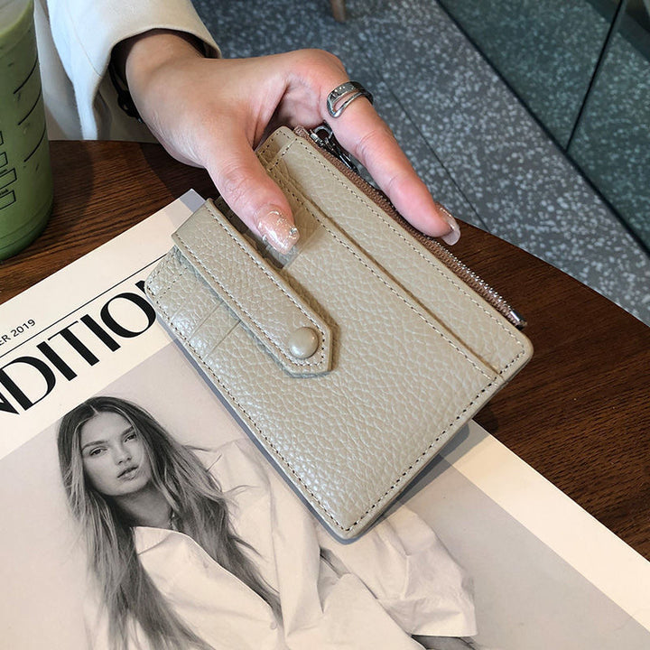 Compact Leather Zip Cardholder Stornfield