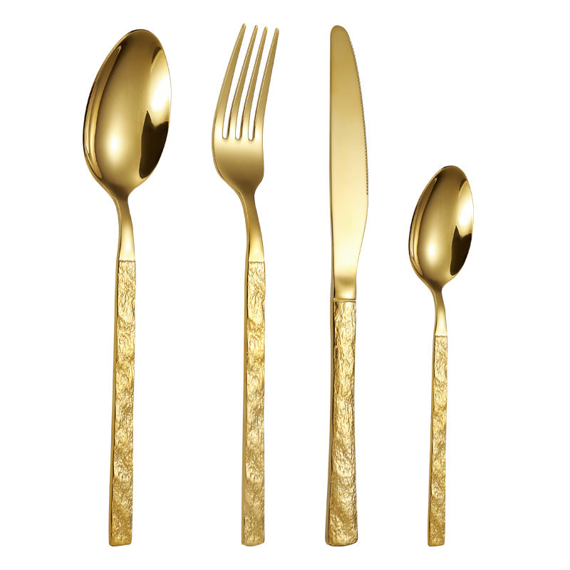High-quality cutlery set with stylish, textured handle Stornfield