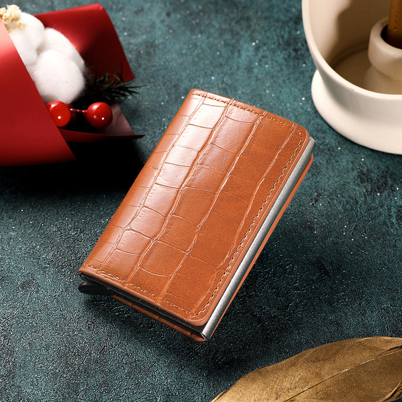 Premium Leather Business Card Holder Stornfield