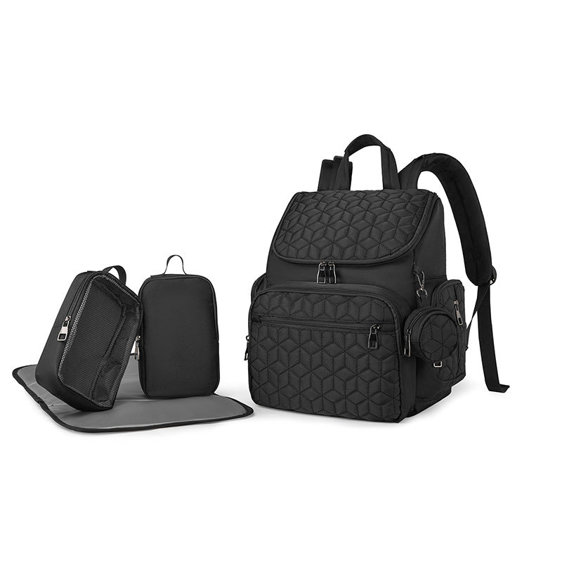 Quilted Multi-Compartment Travel Backpack Stornfield