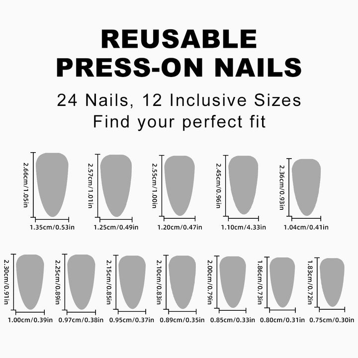 Acrylic nail set with glamorous star accents Stornfield