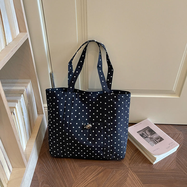 Versatile Polka Dot Tote Bag