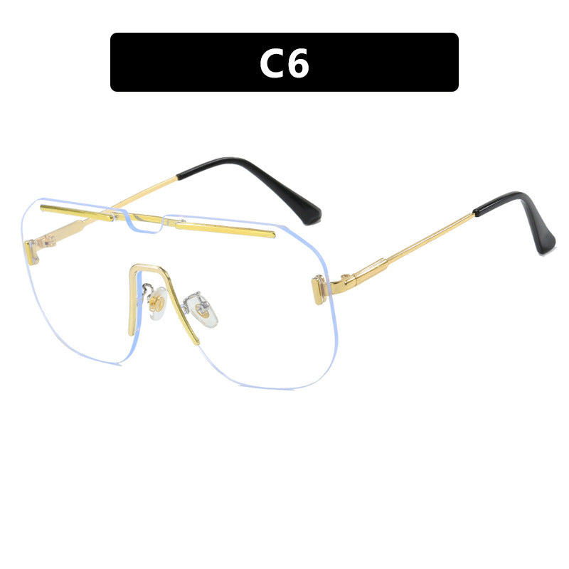 Women's geometric sunglasses with stylish metal frame and UV protection Stornfield