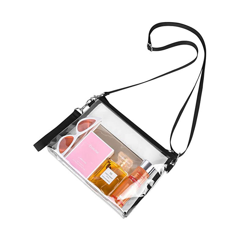 Transparent Shoulder Bag with Practical Zipper Stornfield