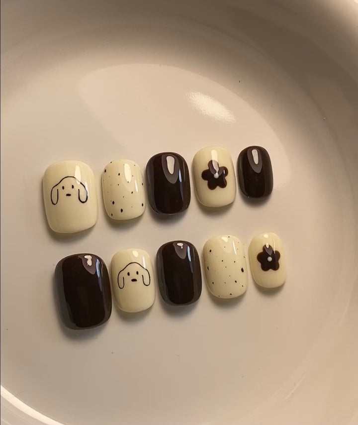 Artistic Animal-Themed Press-On Nails