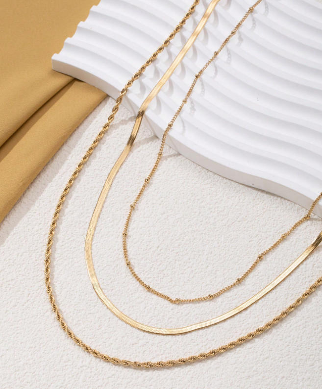 Layered Gold Chain Necklace Stornfield