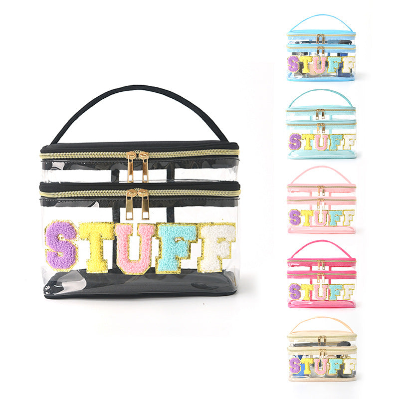 Plastic cosmetic box with two compartments Stornfield