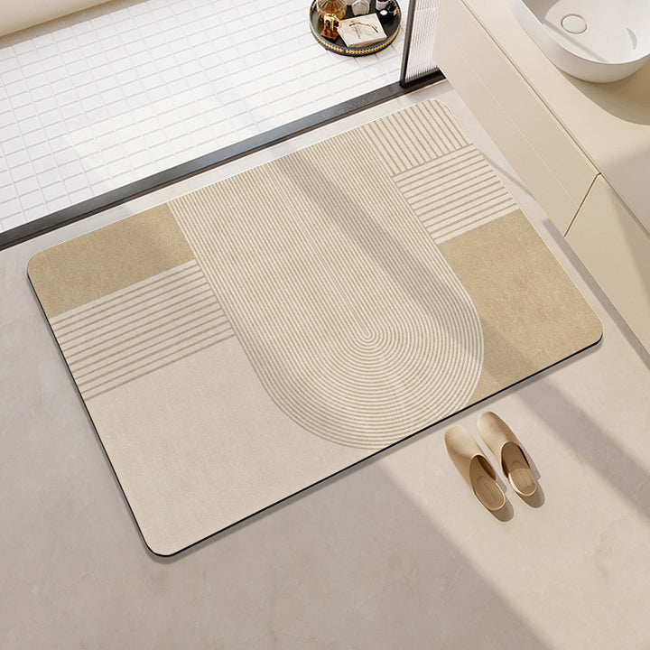 Geometric Patterned Bathroom Mat Stornfield
