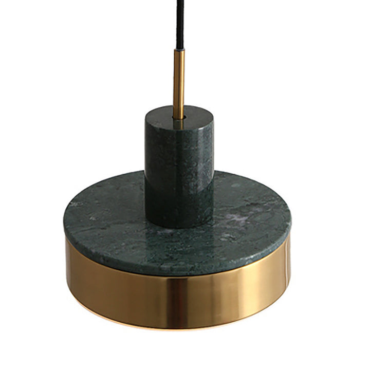 Modern Marble and Gold Pendant Light