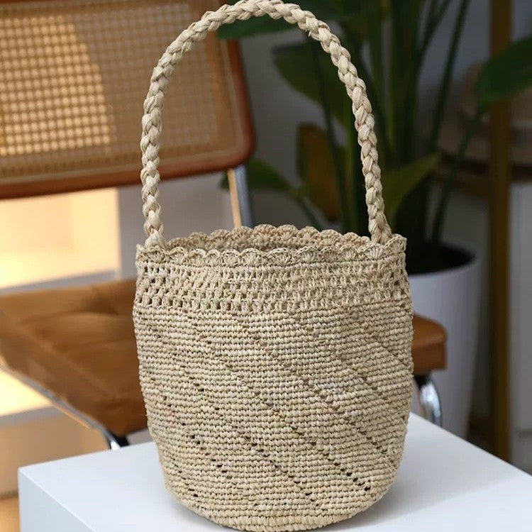 Handmade basket bag with unique weaving Stornfield