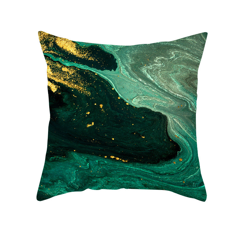 Abstract Marble Print Luxurious Velvet Decorative Throw Pillow Cover