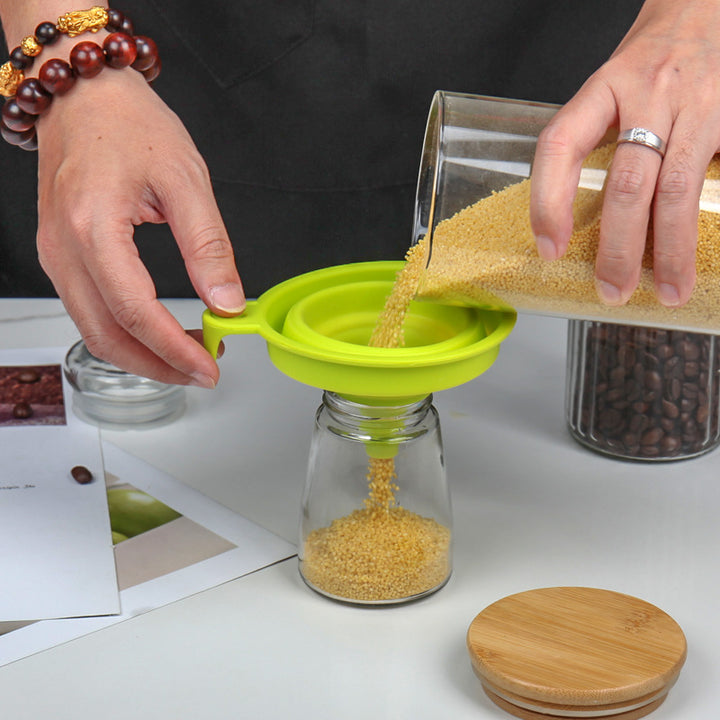Collapsible Silicone Funnel with Innovative Design Stornfield