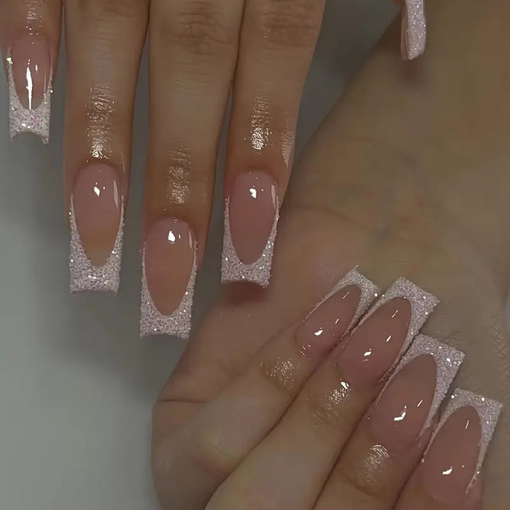 Decorative Glitter-Accent Press-On Nails Stornfield