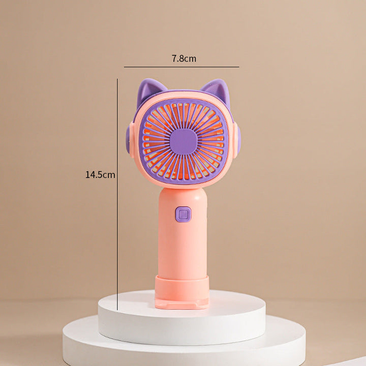 Women Portable Hand Fan in Cat Design Stornfield