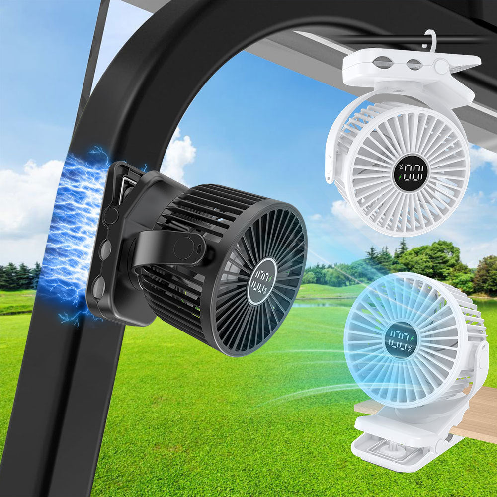 Unisex High-Performance Portable Clip-On Fan Stornfield