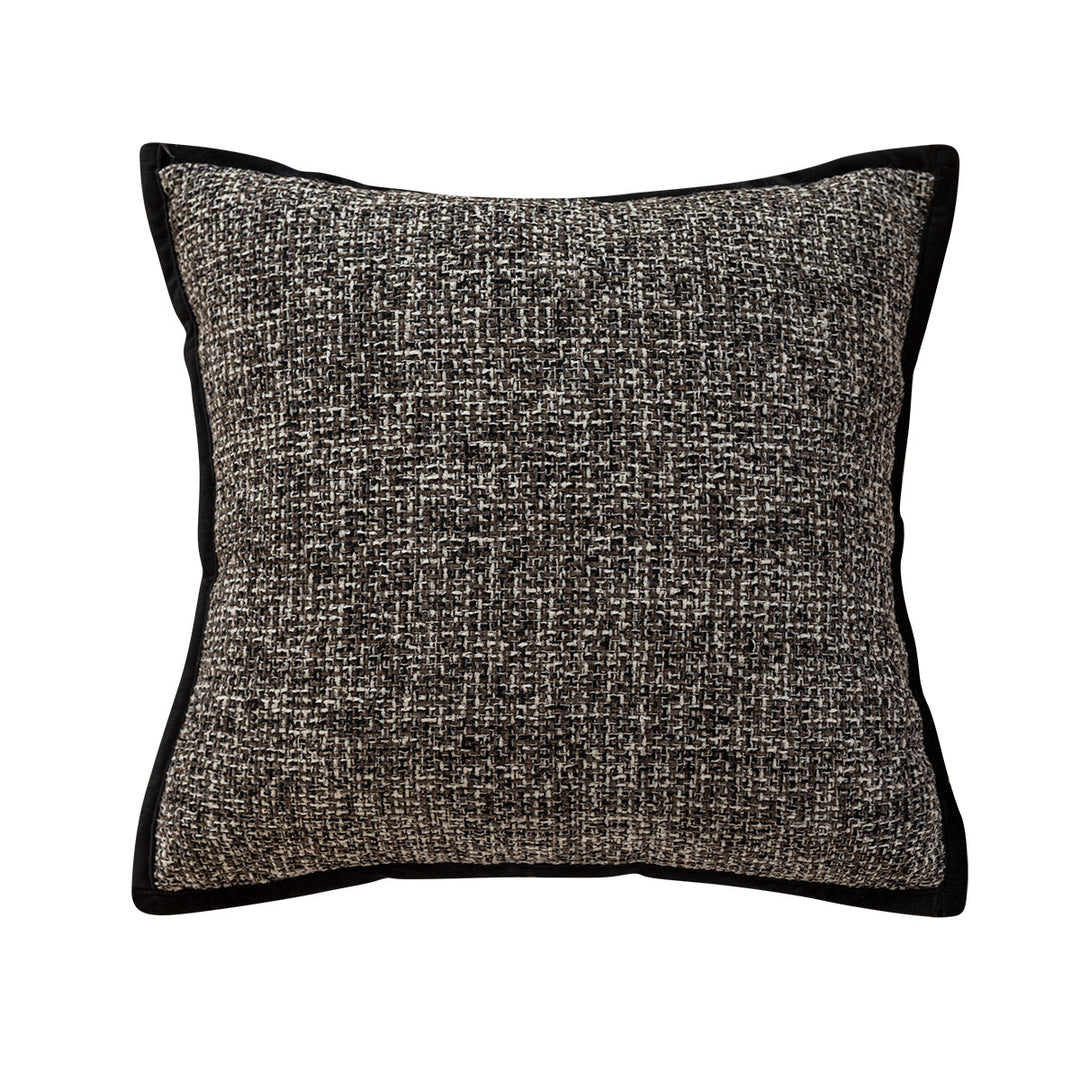 Decorative cushion with high-quality faux leather cover