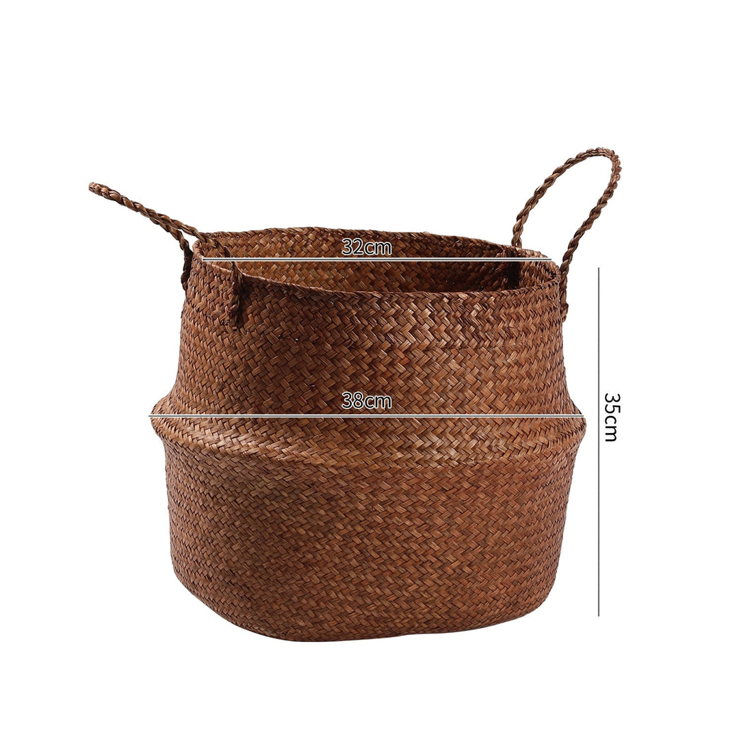 Handwoven Natural Fiber Storage Basket Stornfield