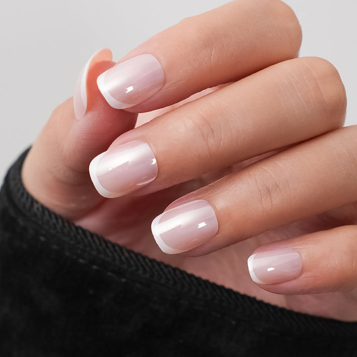 High-quality artificial nails with elegant French tips Stornfield