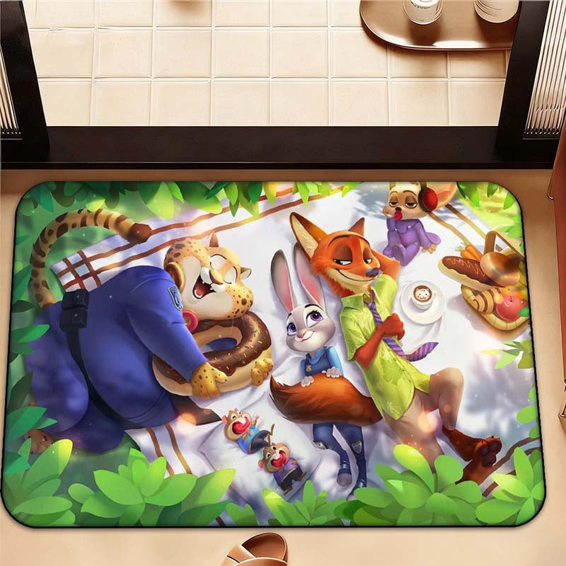 Cartoon-Themed Area Mat