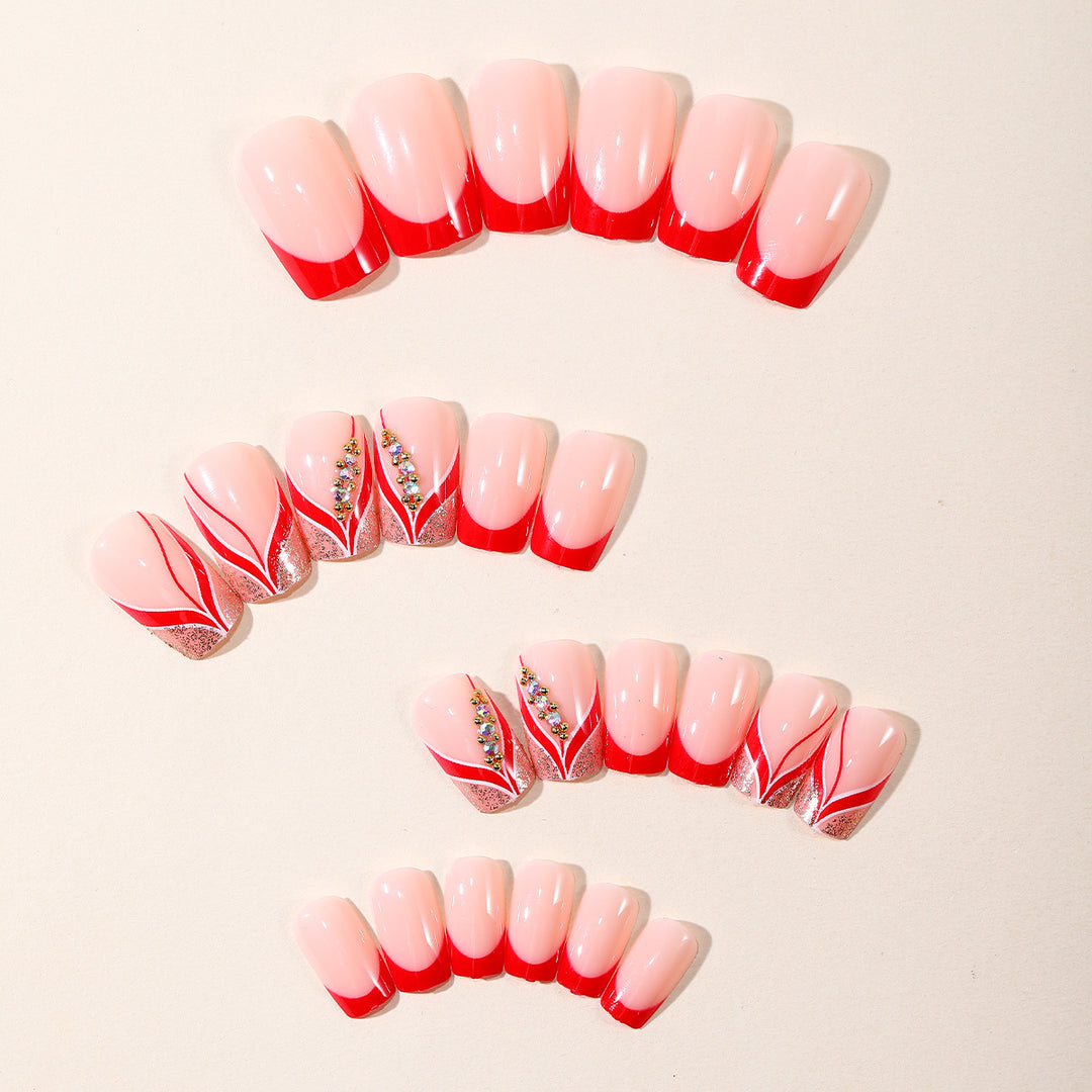 Artistic Rhinestone Nail Art Extensions Stornfield