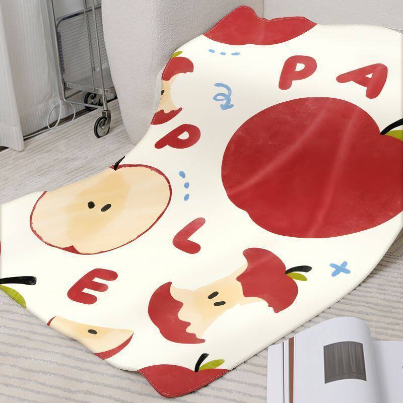 Playful Watermelon-Themed Fleece Blanket