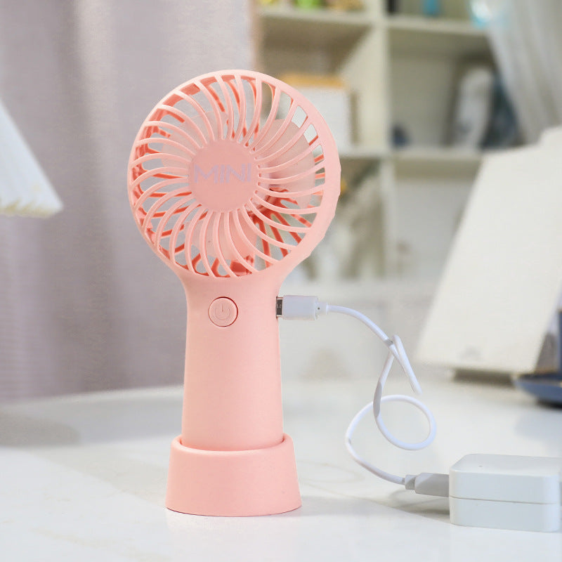 Ladies portable hand fan with ergonomic design and USB charging function Stornfield