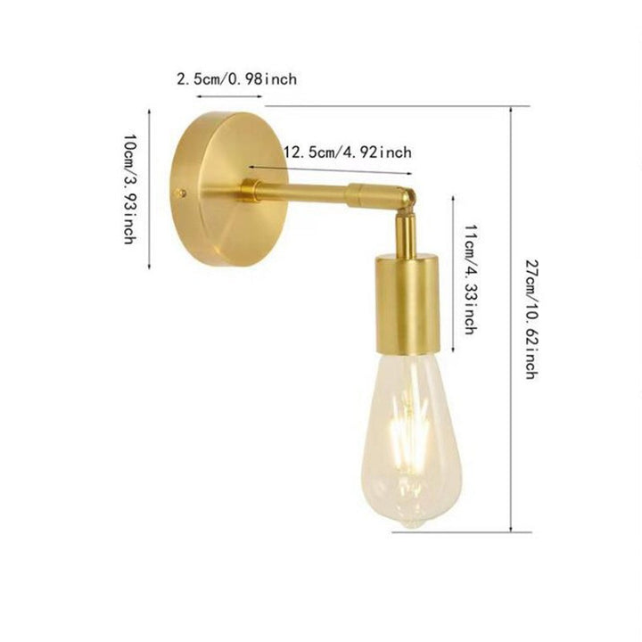 Vintage Industrial Double-Bulb Wall Sconce