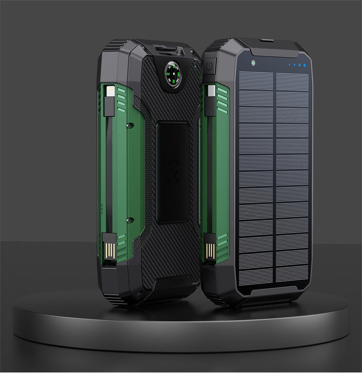 Robust Solar Power Bank with Multifunctional Charging Port Stornfield