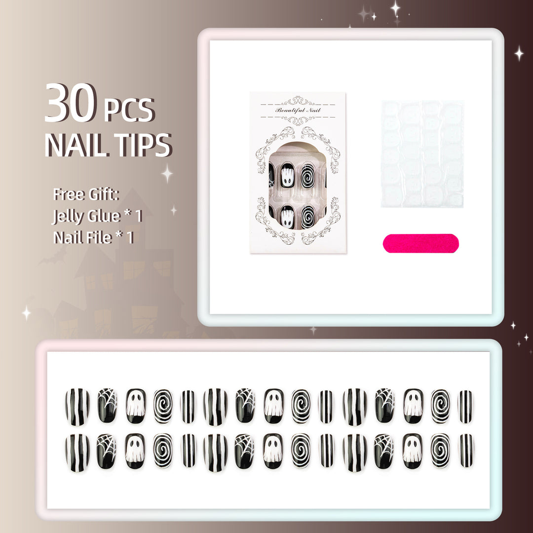 Halloween-Themed Manual Nail Art Set