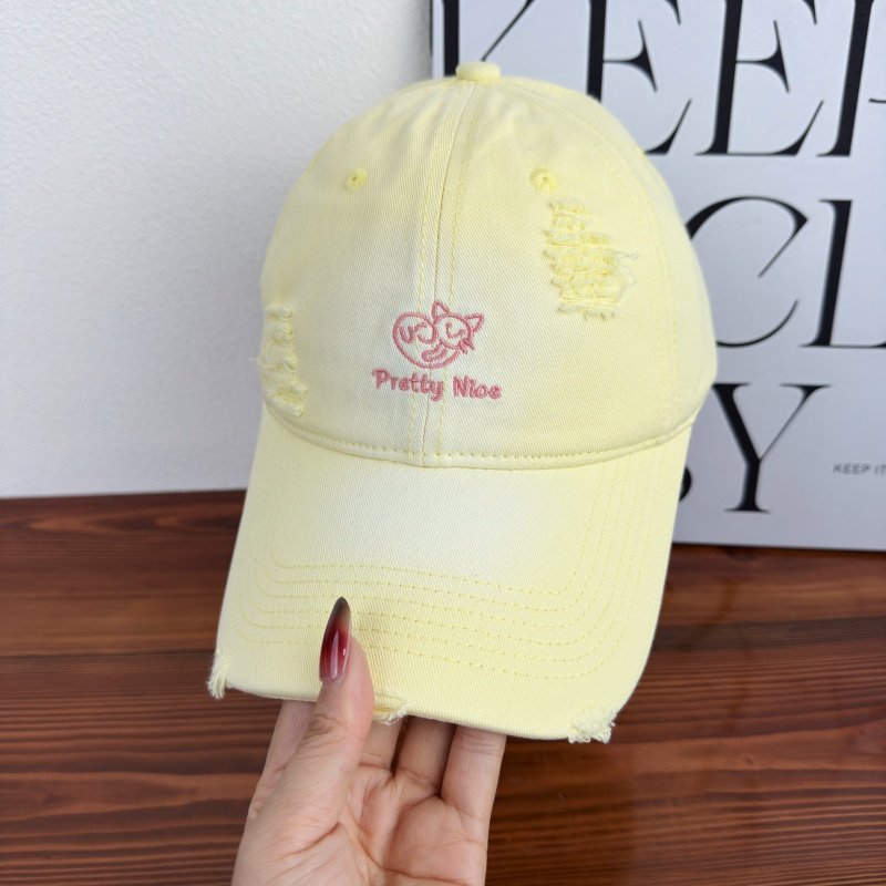 Women's Distressed Casual Embroidered Baseball Cap Stornfield