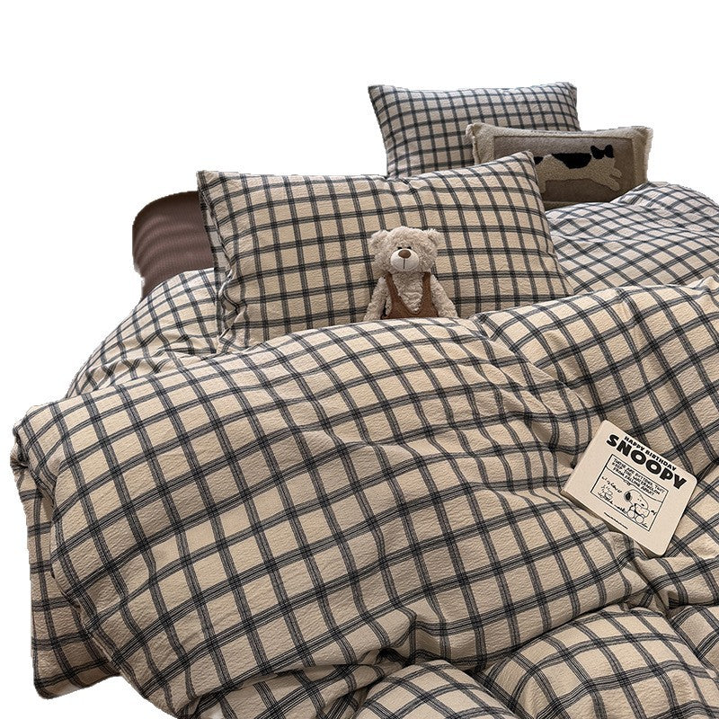 Cozy Plaid Bedding Set