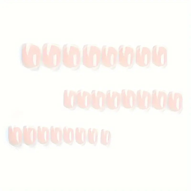 Classic French Tip Press-On Nails Stornfield