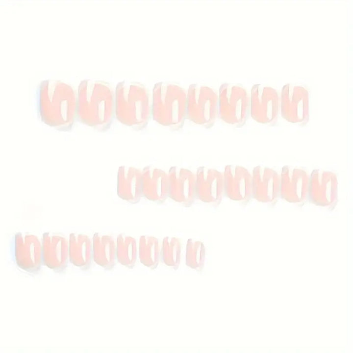 Classic French Tip Press-On Nails Stornfield