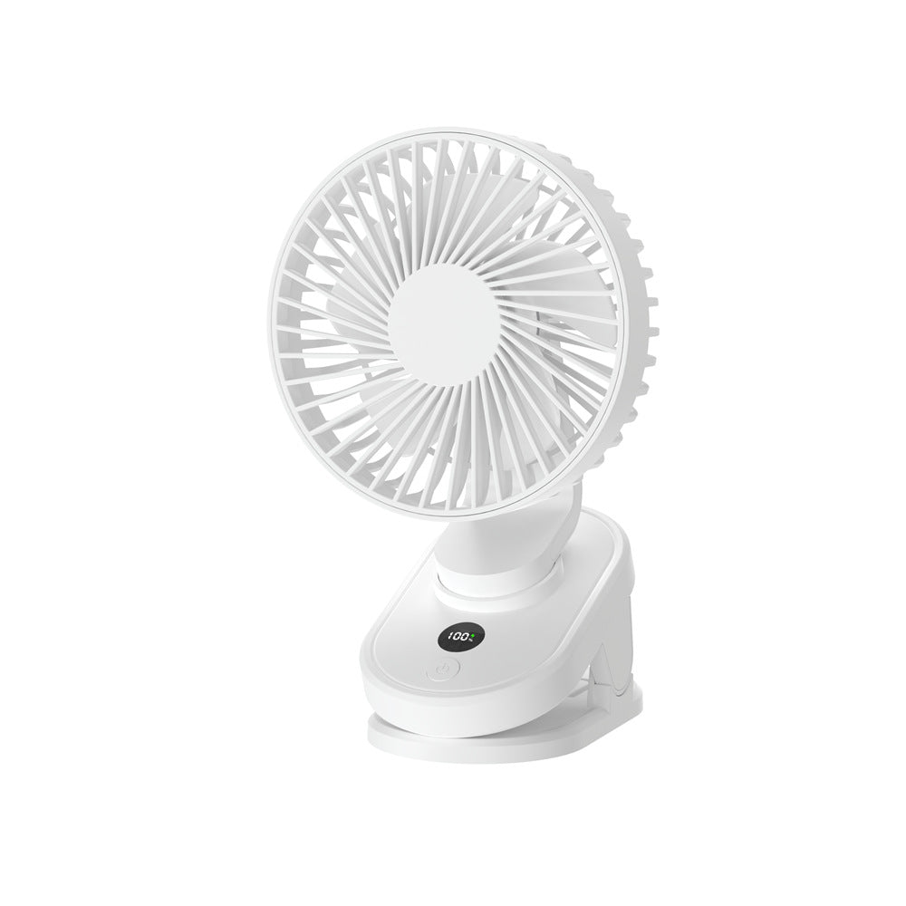 Unisex Portable Adjustable Desk Fan with Smart LED Display Stornfield