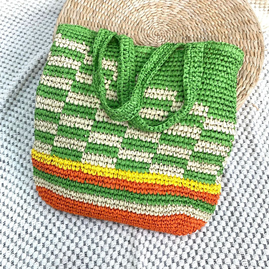 Hand-knotted summer tote Stornfield