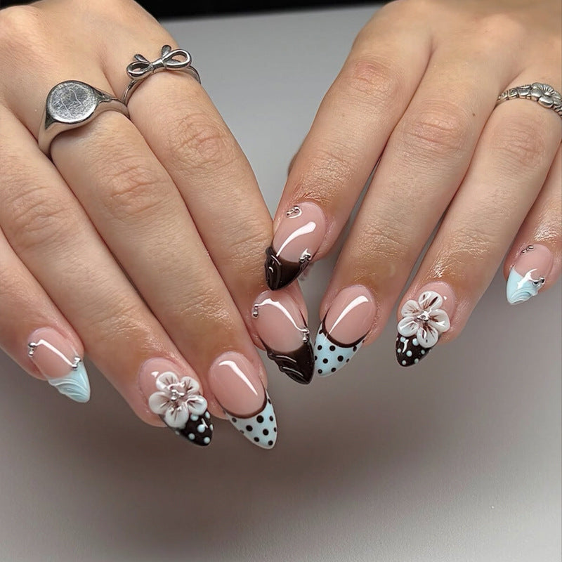 Artistic Acrylic Press-On Nail Design Stornfield