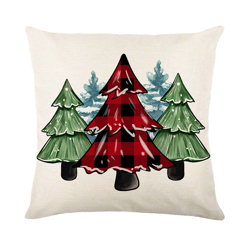 Buffalo-Check Holiday Believe Script Throw Pillow Cover