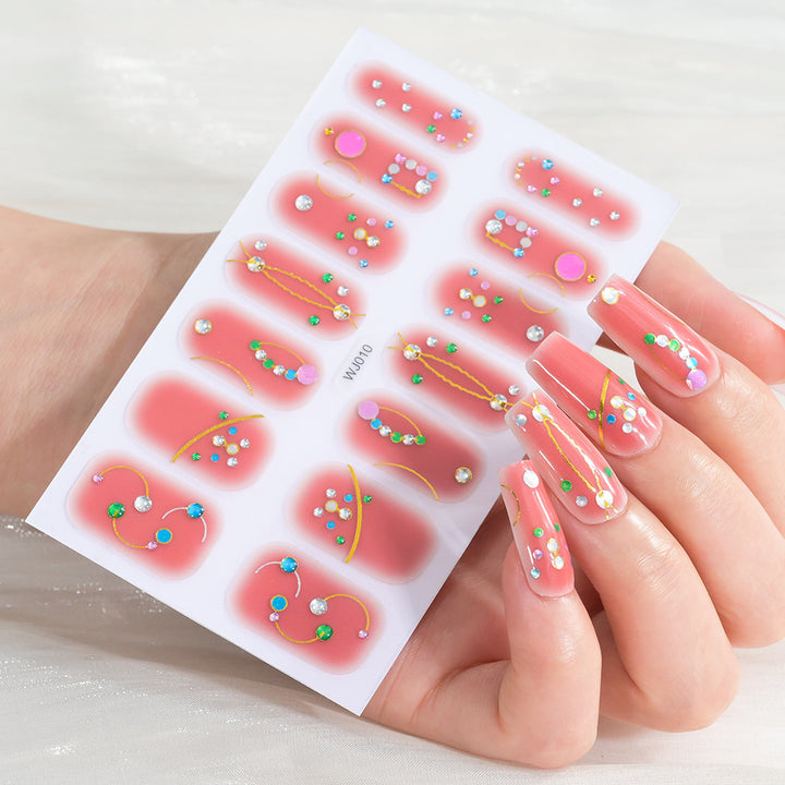 Festive Decorative Nail Art Sheet